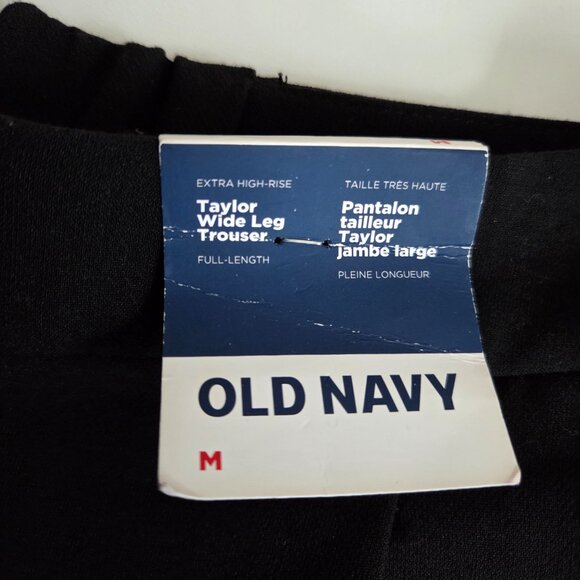 NWT Old Navy Tailor Wide Leg high waisted black pants. - Picture 3 of 8